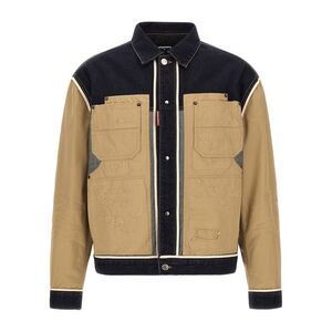 Dsquared² Beige Cotton Denim Men's Jacket